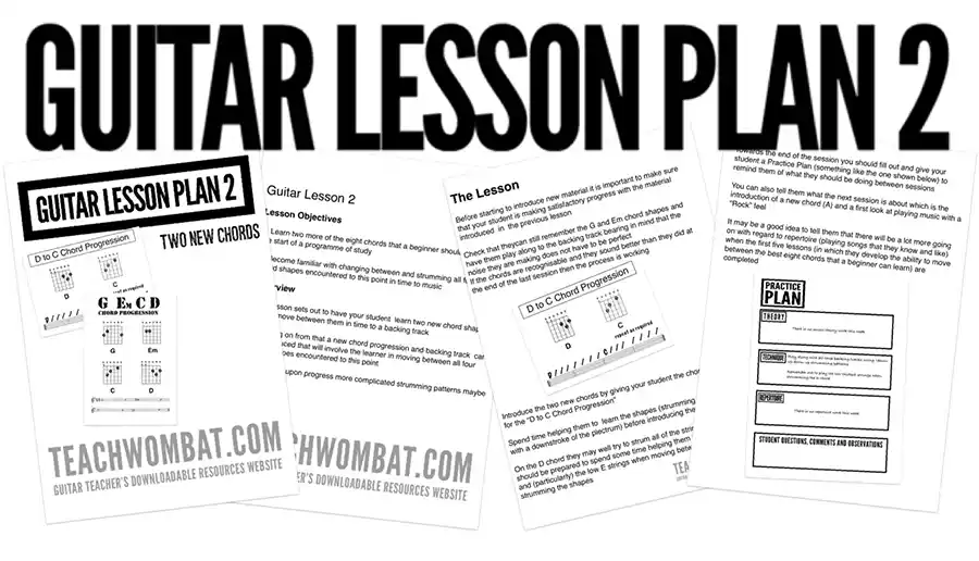 free pdf guitar teaching syllabus and lesson plan 2 to download