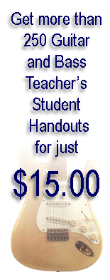 guitar teacher's resources