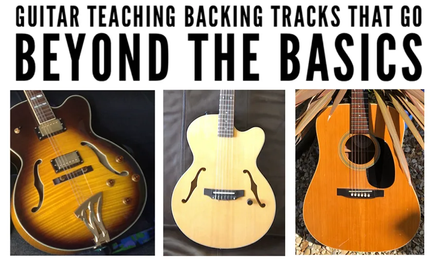 guitar backing track for intermediate and advanced students