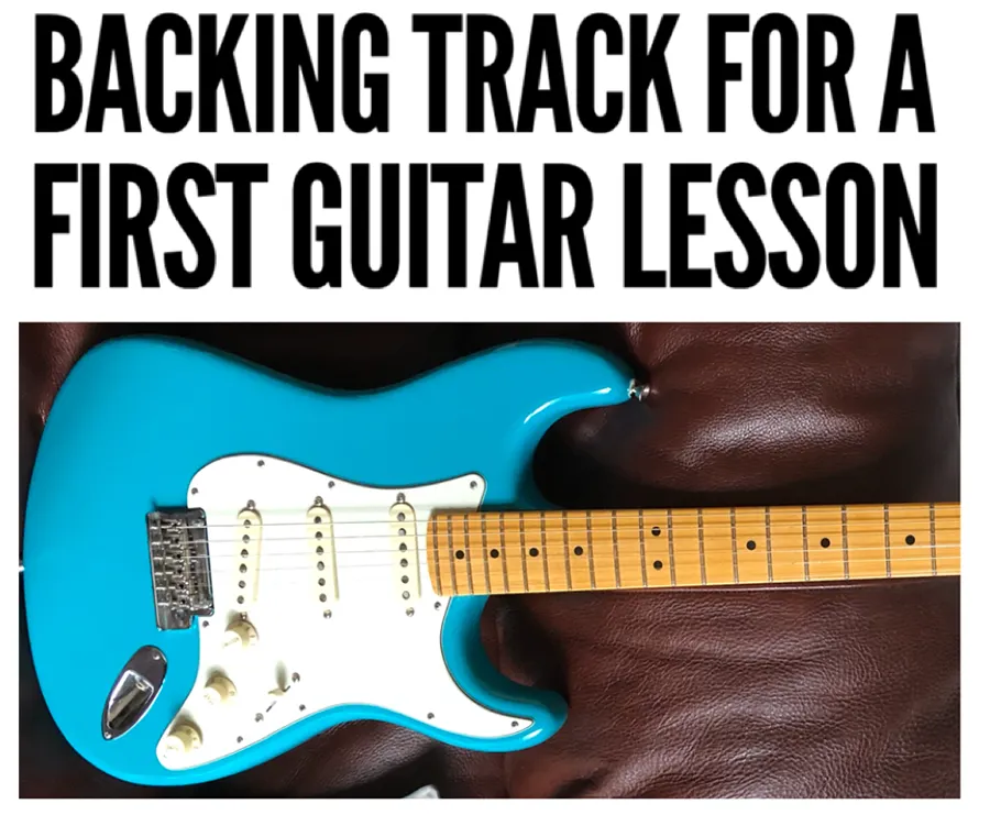 first guitar lesson backing track