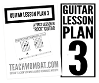 a beginners guitar lesson plan in action