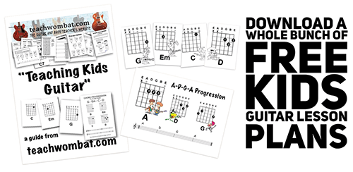 How to teach children to play guitar lesson plans to download