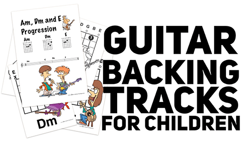  how to teach Kids to play guitar: lesson with backing tracks