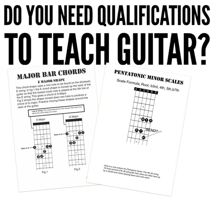 required qualifications to teach guitar