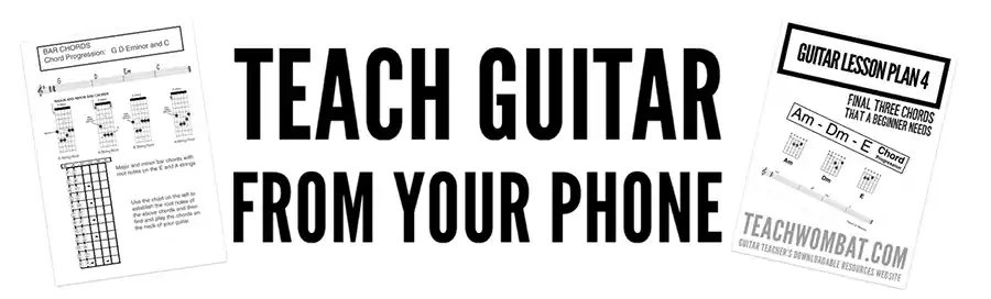 guitar teaching resources to download to your phone, tablet or pc